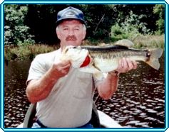 Larry Hildebrand with an 8.5 lb. bass